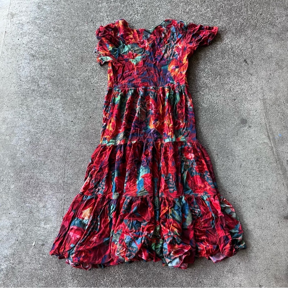 Soft Surroundings Printemps Floral Midi Dress - Picture 3 of 5
